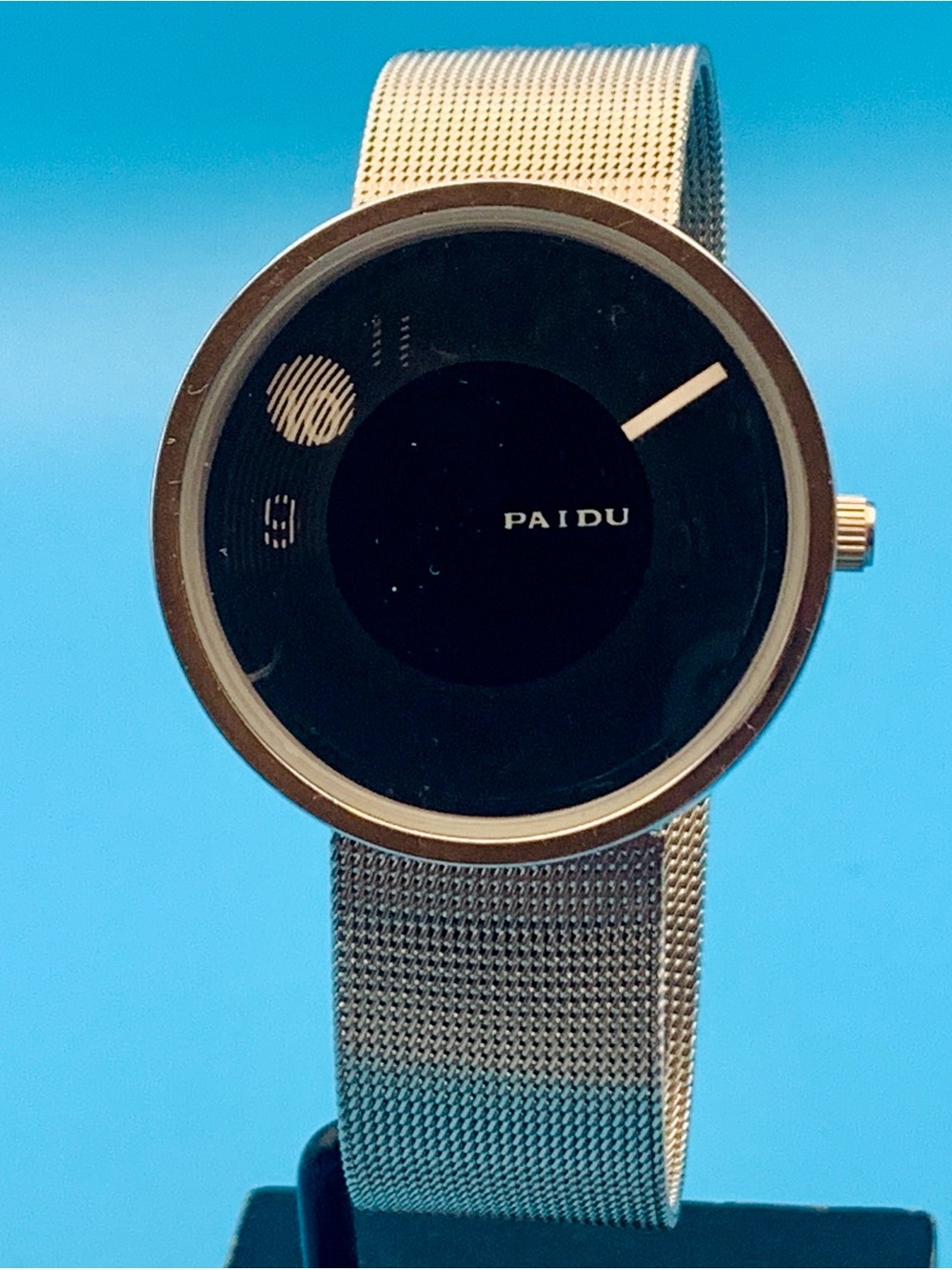 PAIDU 58917 Fashion Quartz Wristwatch Japan Movt Mesh Strap Working New Battery